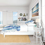 Blue Deep Sea X - Coastal Duvet Cover Set