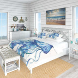 Blue Deep Sea X - Coastal Duvet Cover Set