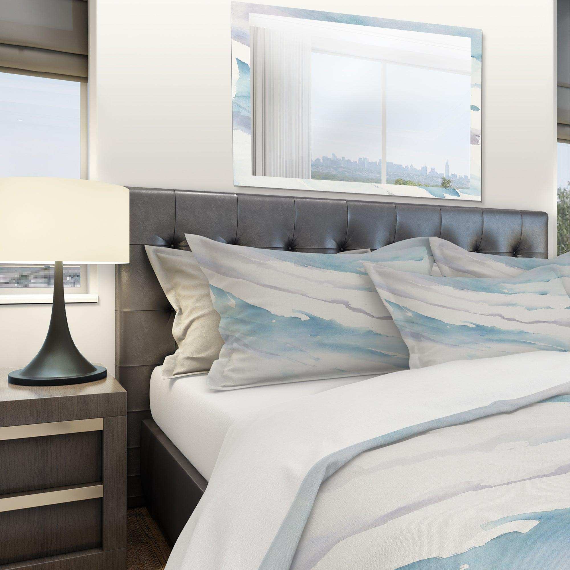 Modern Abstract Drift - Geometric Duvet Cover Set