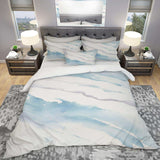 Modern Abstract Drift - Geometric Duvet Cover Set