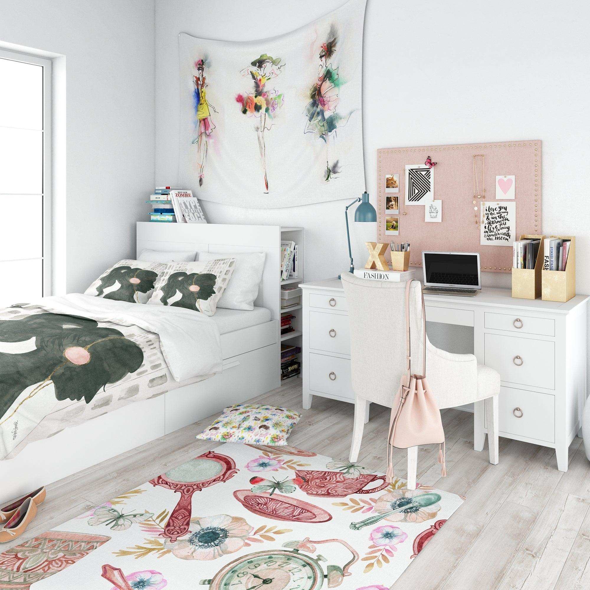 Glam Pink Ladies III - Teenage Duvet Cover Set