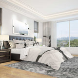 Abstract Neutral III - Geometric Duvet Cover Set