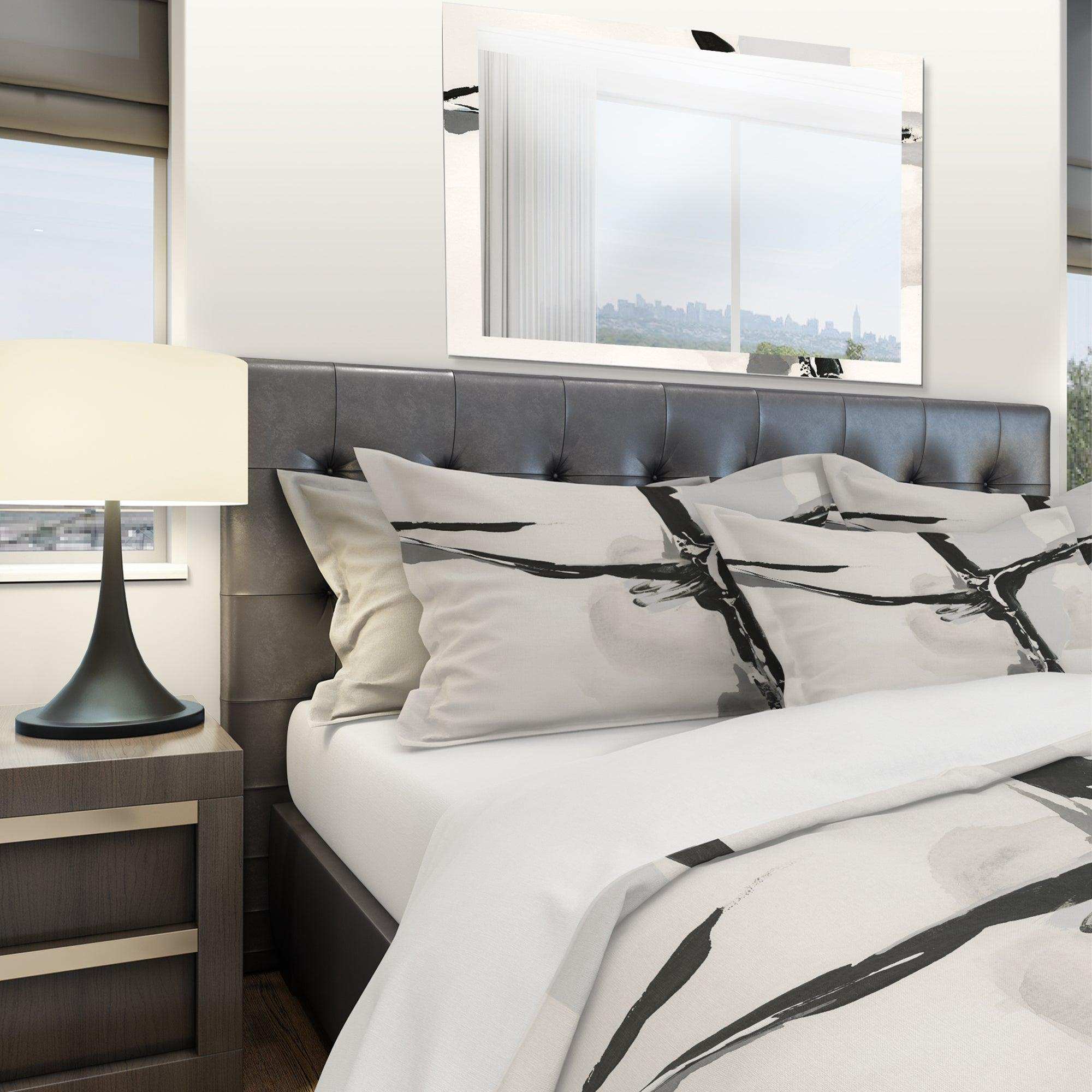 Abstract Neutral II - Geometric Duvet Cover Set