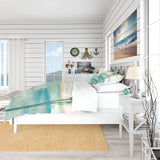 Peaceful Dusk II Tropical - Coastal Duvet Cover Set