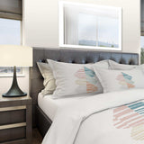 Abstract Orange Drops Meditate IV - Geometric Duvet Cover Set