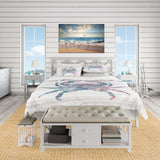 Pink Crab Ocean Life - Coastal Duvet Cover Set
