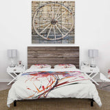 Abstract Red Flowers - Cottage Duvet Cover Set