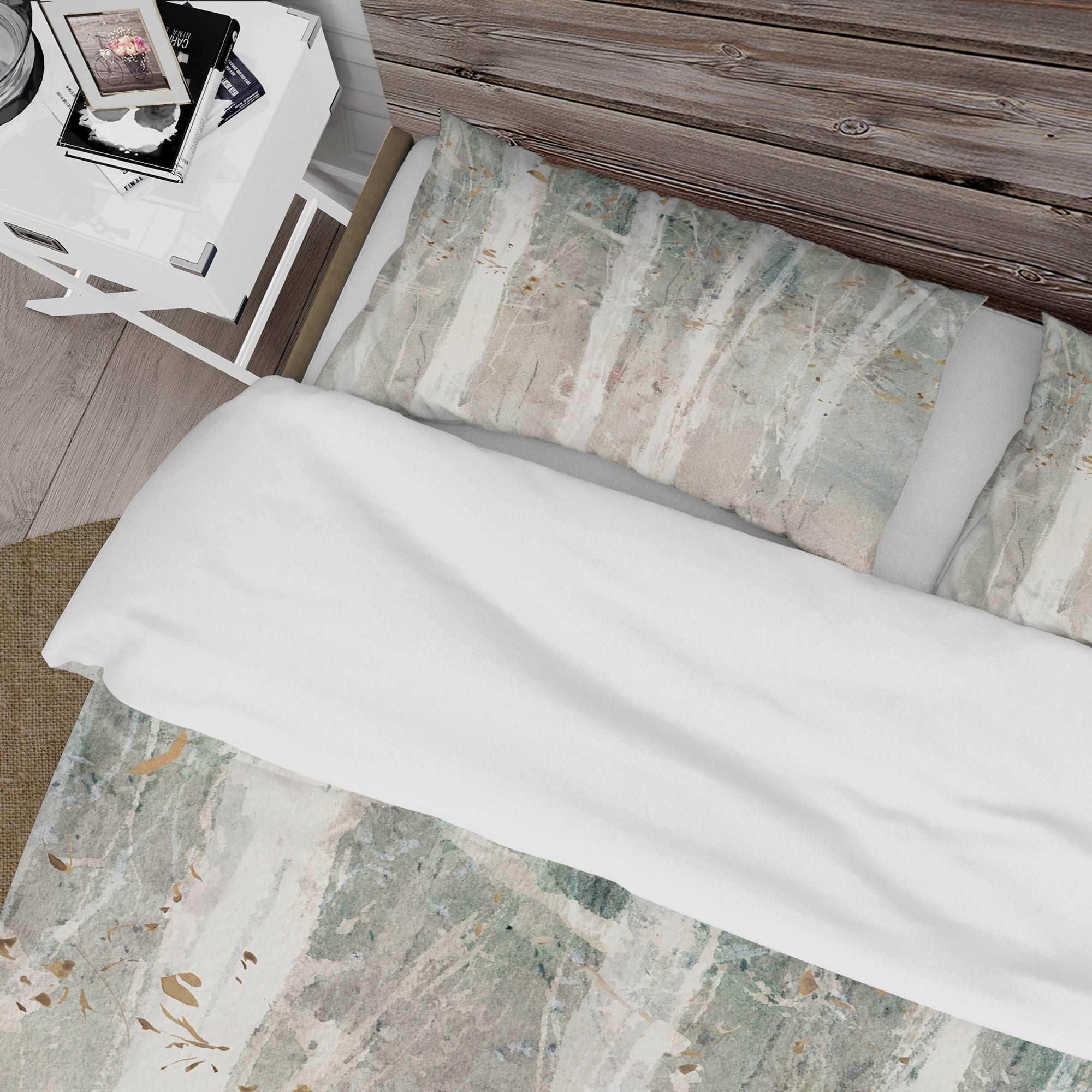 A Woodland Walk into the Forest V - Farmhouse Duvet Cover Set