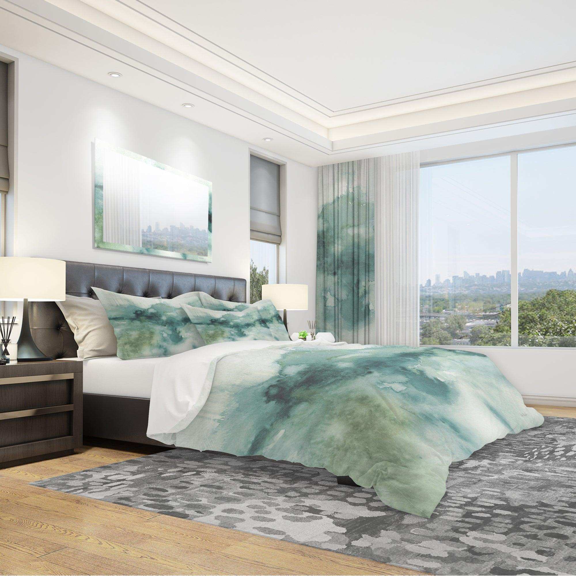 Lost into the Blue - Geometric Duvet Cover Set