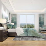 Lost into the Blue - Geometric Duvet Cover Set