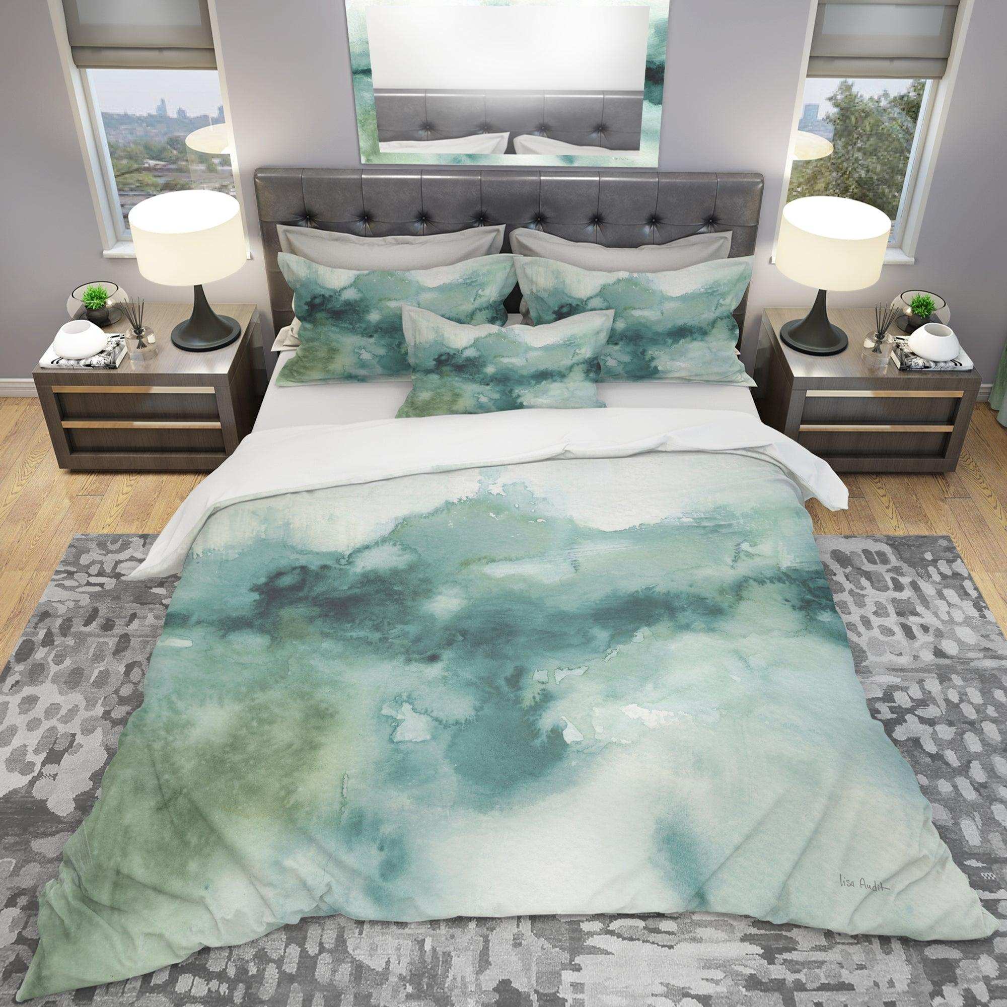 Lost into the Blue - Geometric Duvet Cover Set