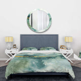 Blue Watercolor Impression with Gold - Glam Duvet Cover Set