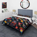 Colorful Vinyl Records Melodies III - Duvet Cover Set