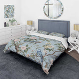 Chinoiserie With Birds and Peonies XIV - Duvet Cover Set