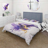 Purple and Gold Splash - Duvet Cover Set