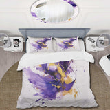 Purple and Gold Splash - Duvet Cover Set