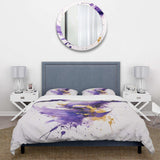 Purple and Gold Splash - Duvet Cover Set