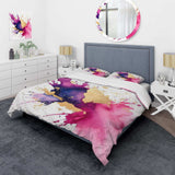 Purple and Pink Strokes VII - Duvet Cover Set