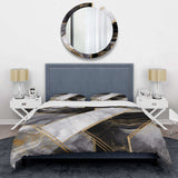 Marble Granite Agate With Touches Of Gold IV - Duvet Cover Set