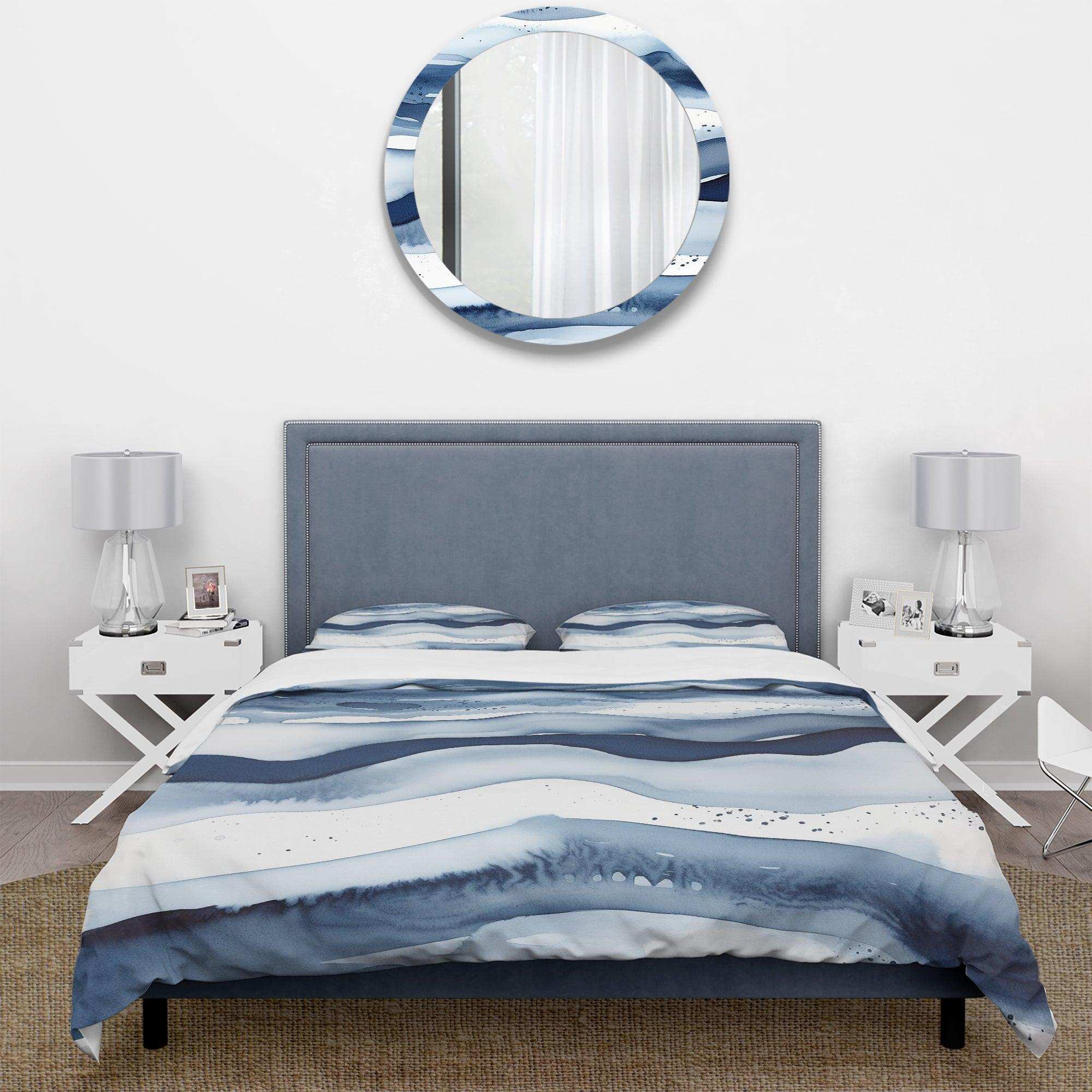 Abstract Classic Blue Waves III - Duvet Cover Set