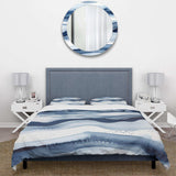 Abstract Classic Blue Waves III - Duvet Cover Set