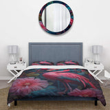 Tropical Flamingo Grace III - Duvet Cover Set