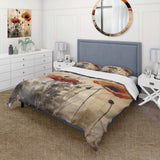Vintage Beige Poppies II - Duvet Cover Set