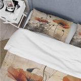 Vintage Beige Poppies II - Duvet Cover Set