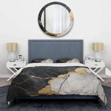 Black Gold Adorned Poteries III - Duvet Cover Set