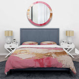 Minimalism Pink And Gold Horizon I - Duvet Cover Set