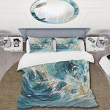 Ocean Charm Liquid Wave Art - Duvet Cover Set