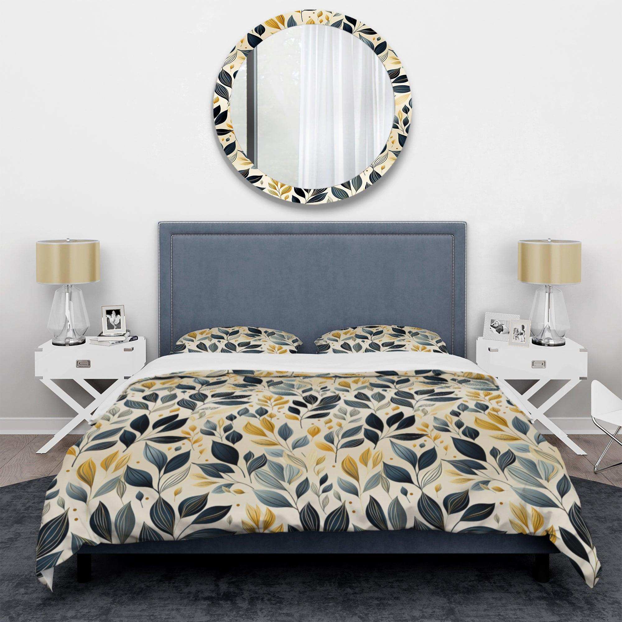 Modern Leaf Patterns - Duvet Cover Set