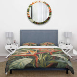 Birds of paradise tropical flowers I - Duvet Cover Set