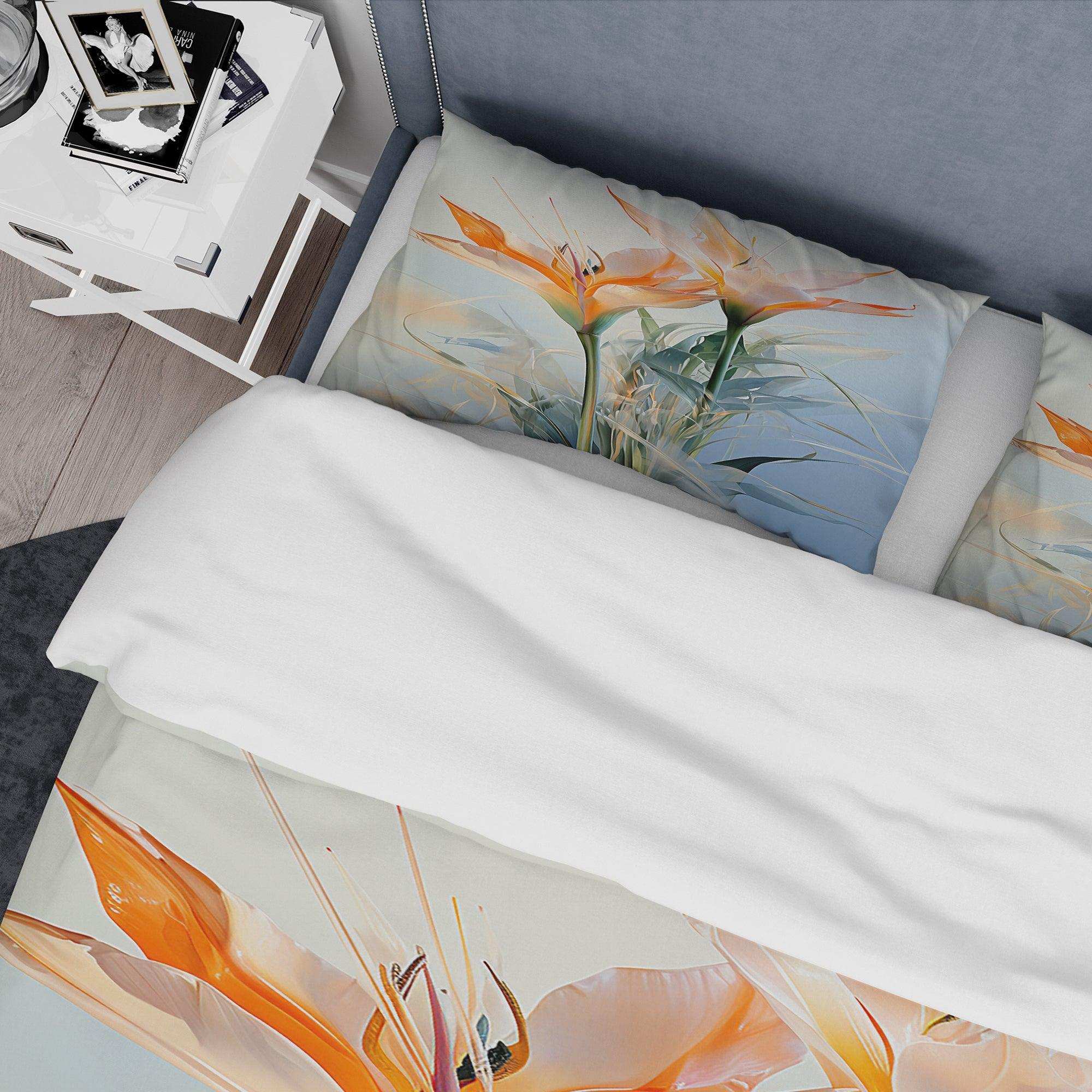 Birds of paradise tropical flowers II - Duvet Cover Set