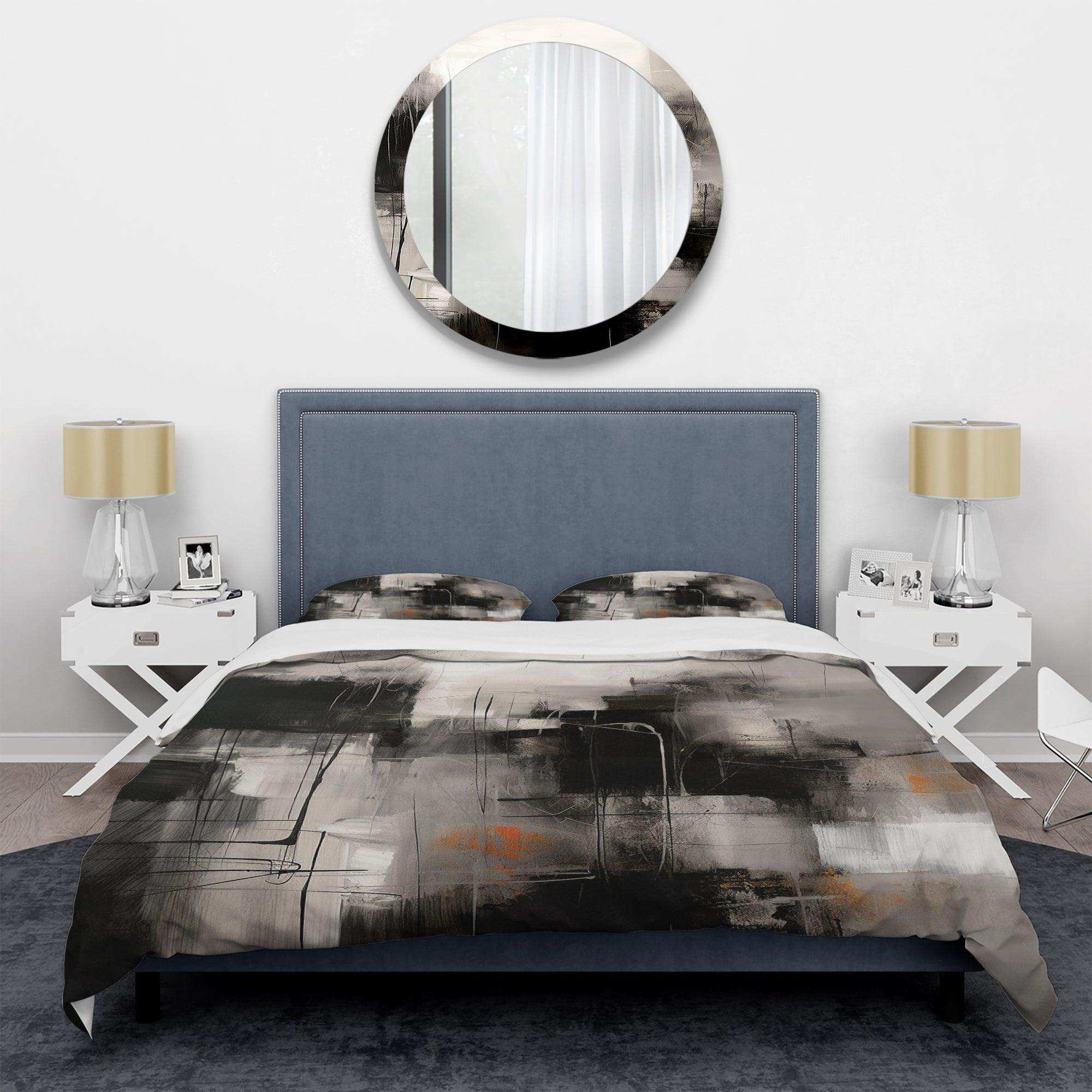 Black Mid Century Fusion I - Duvet Cover Set