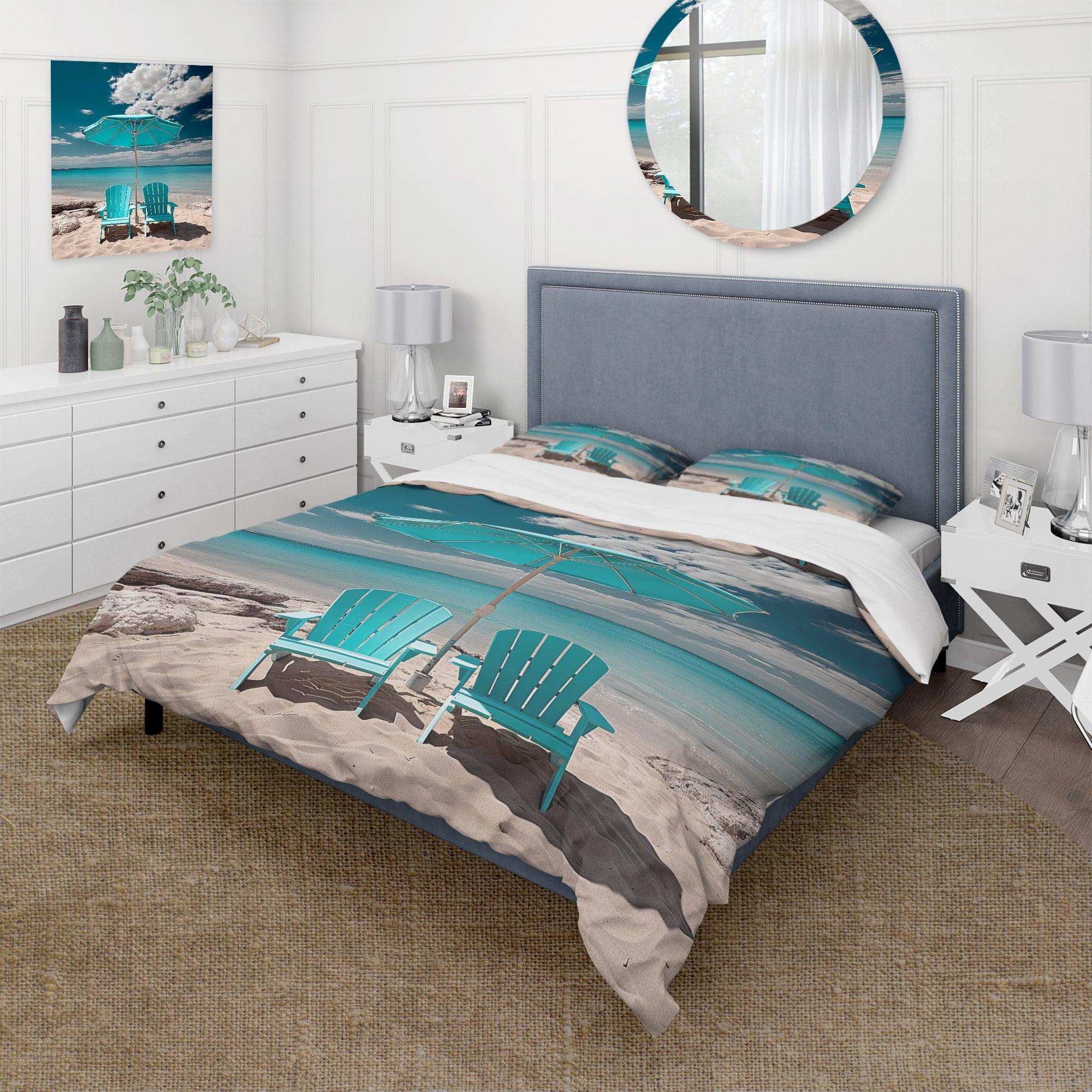 Beach Sandy Escape Chairs - Duvet Cover Set