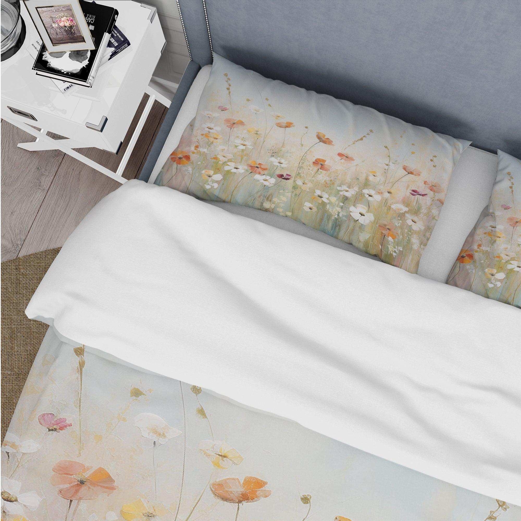 Meadow Contemporary Wildflowers - Duvet Cover Set