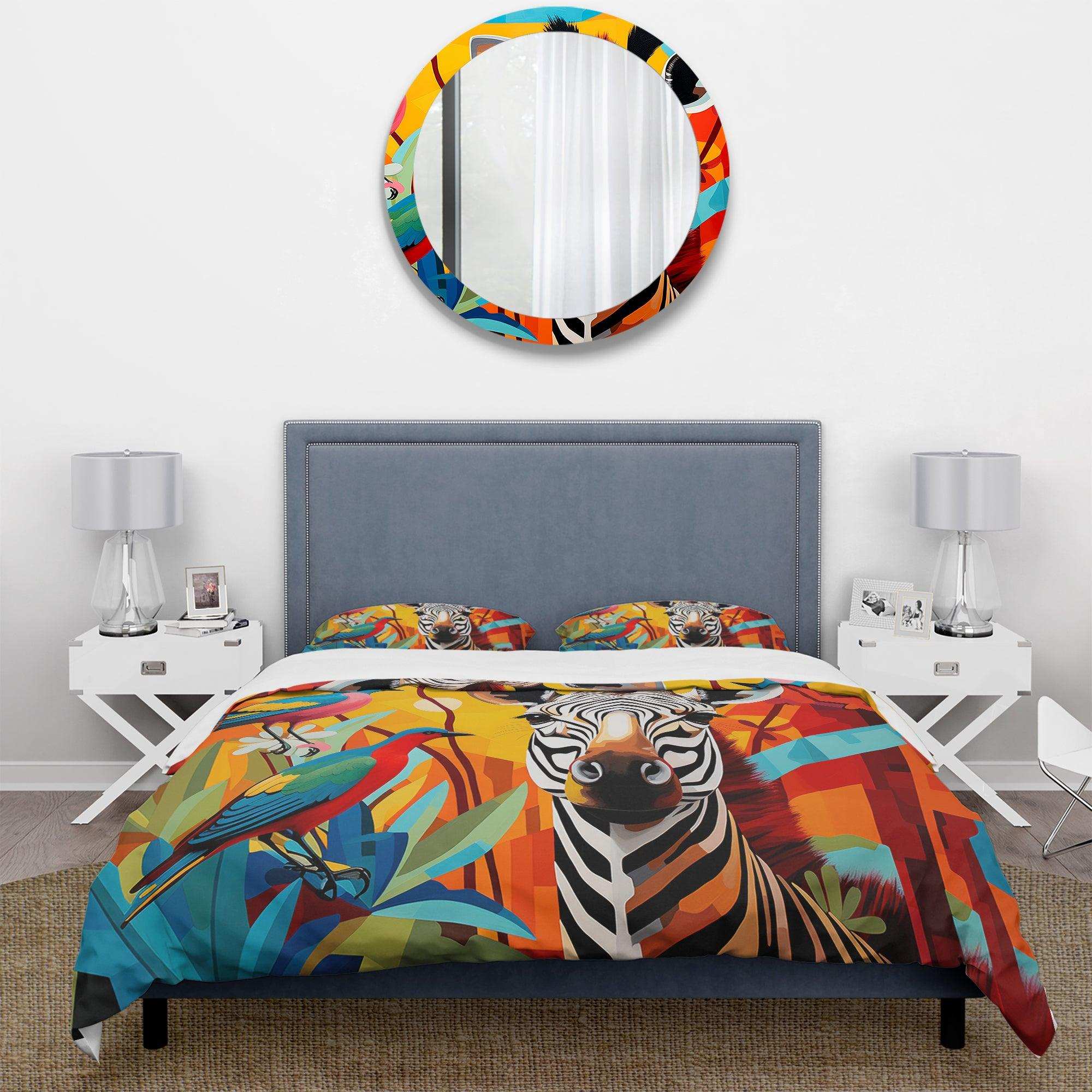Pop Art Wildlife Zebra - Duvet Cover Set