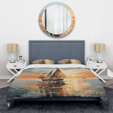 Minimalism Sailboat Rhythms I - Duvet Cover Set