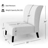 Abstract Gold Birch Trees I Modern Accent Chair