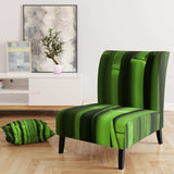 Green Bamboo Forest Floral Accent Chair