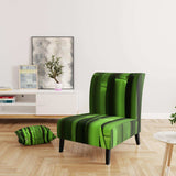 Green Bamboo Forest Floral Accent Chair