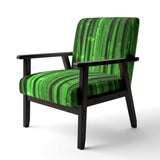 Green Bamboo Forest Floral Accent Chair