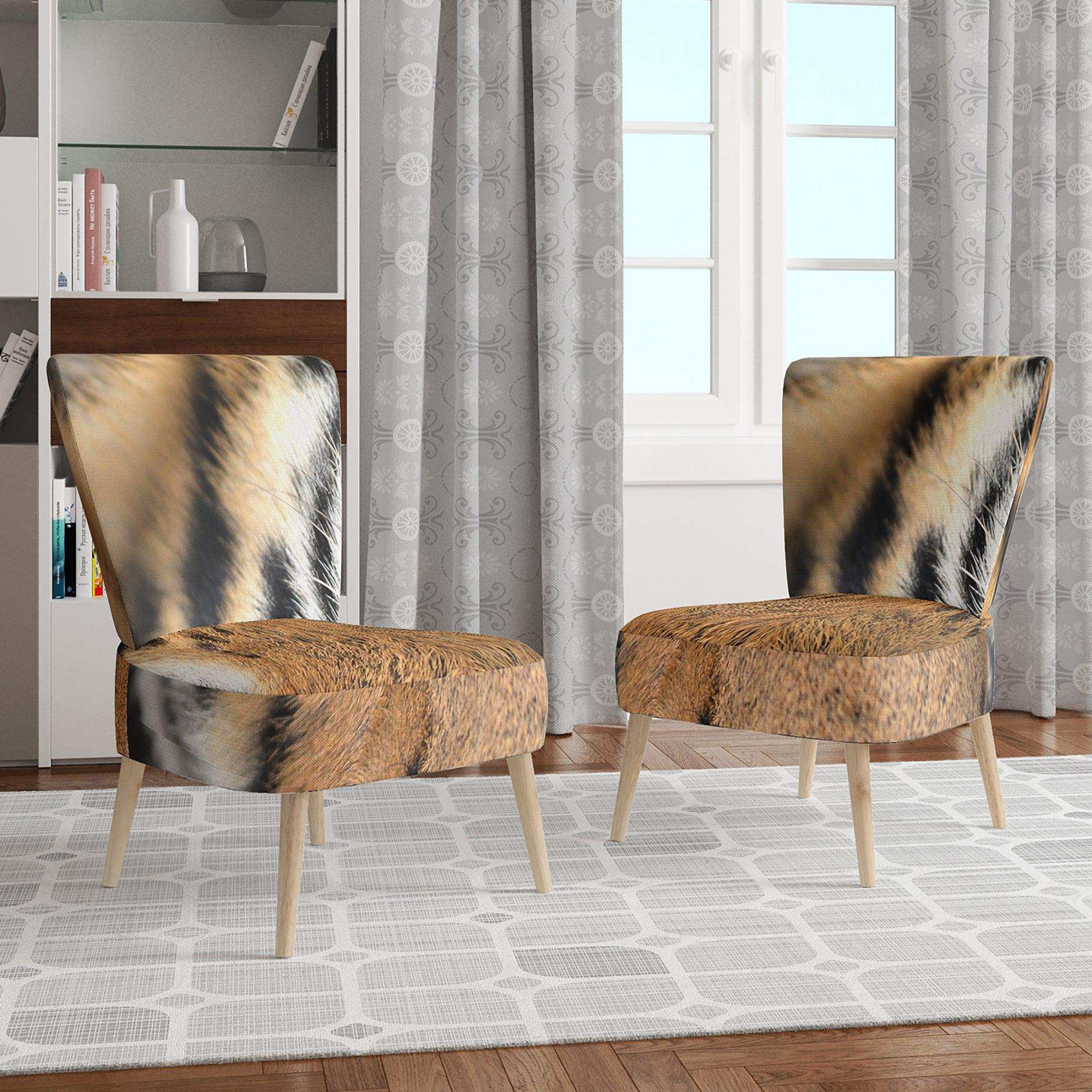 Bengal tiger eyes Modern Accent Chair