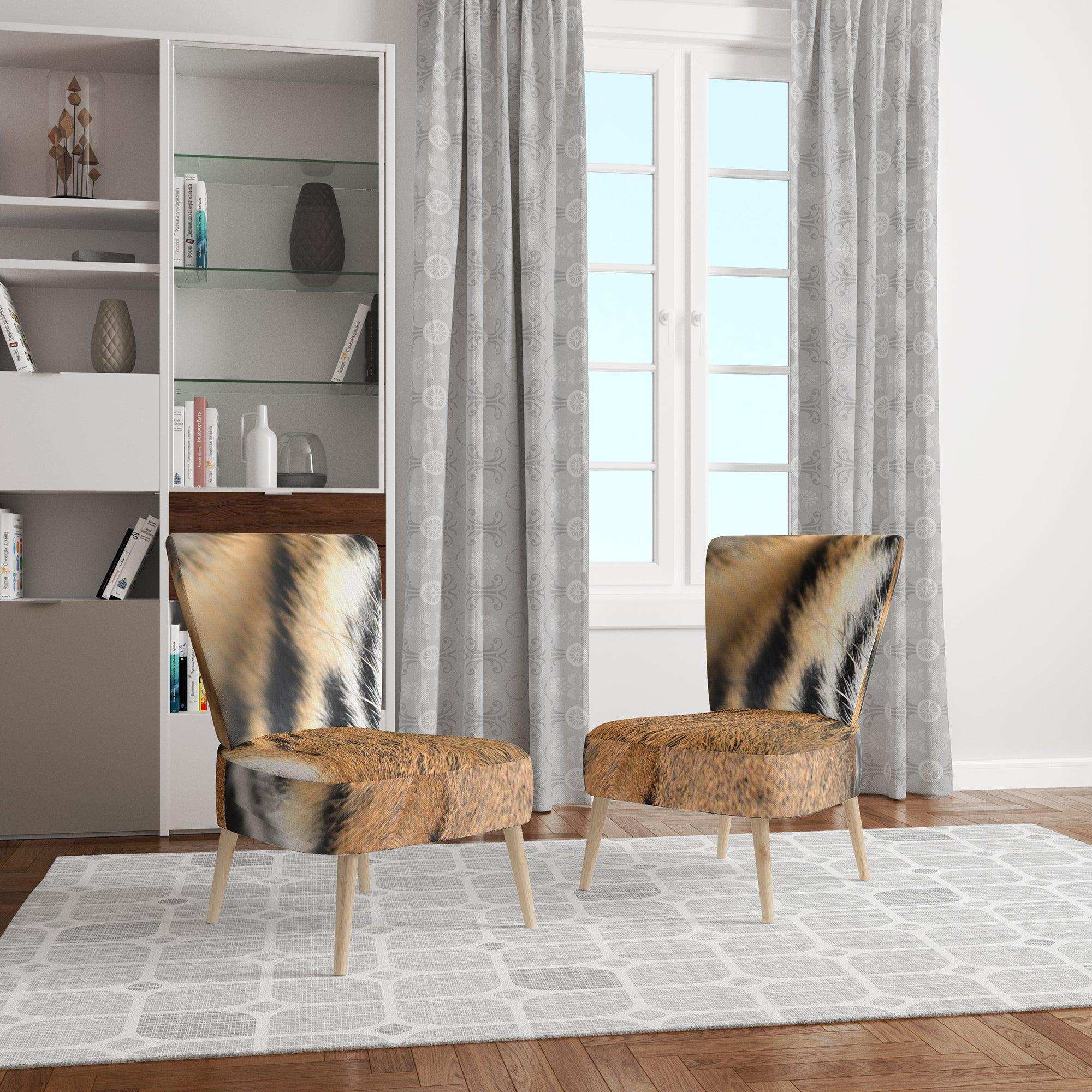 Bengal tiger eyes Modern Accent Chair