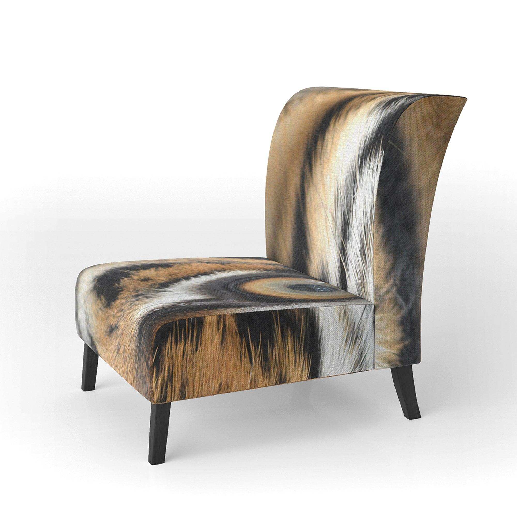 Bengal tiger eyes Modern Accent Chair