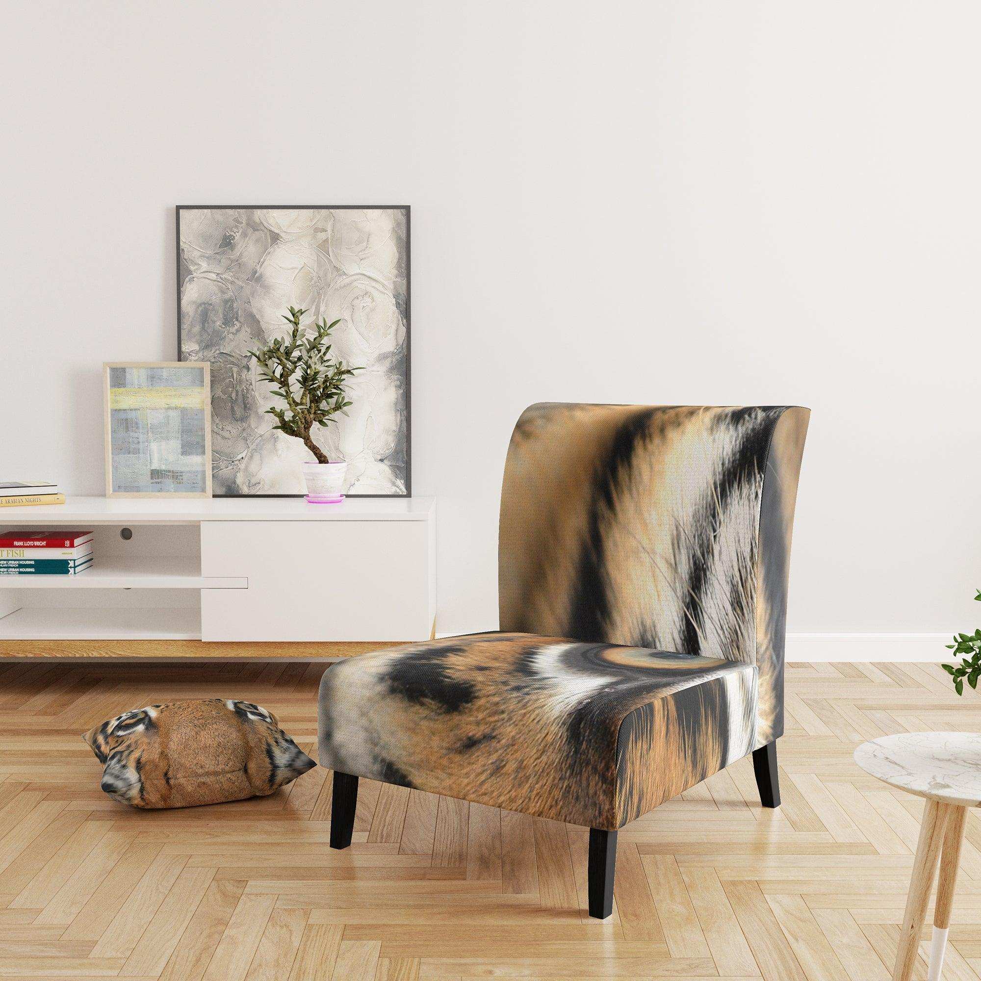 Bengal tiger eyes Modern Accent Chair