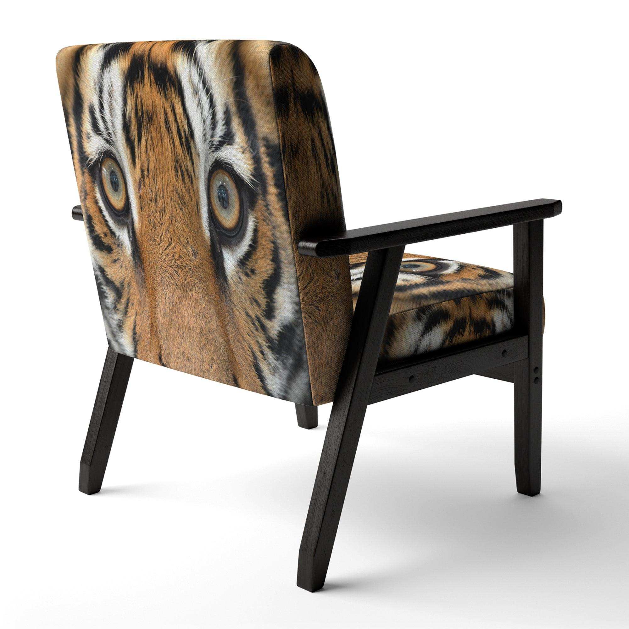 Bengal tiger eyes Modern Accent Chair