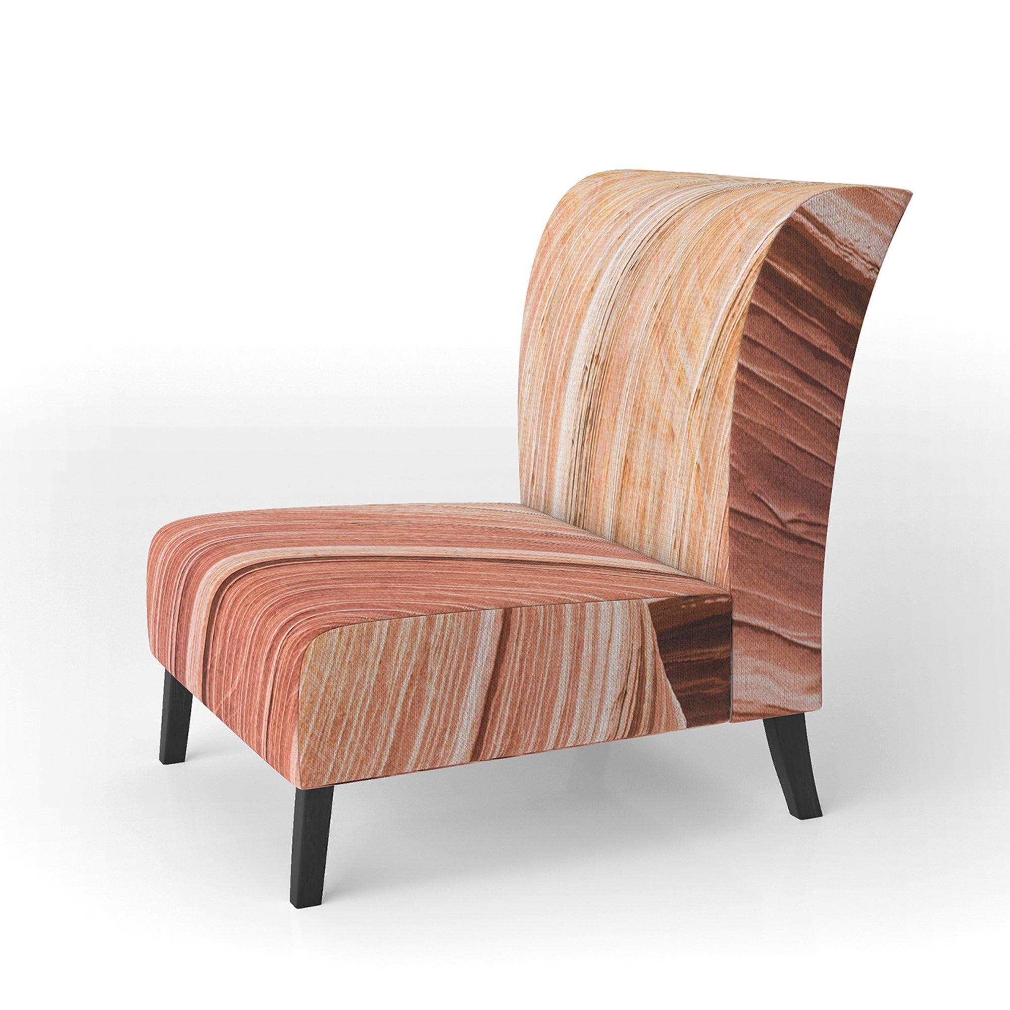 Wave Canyon Modern Accent Chair