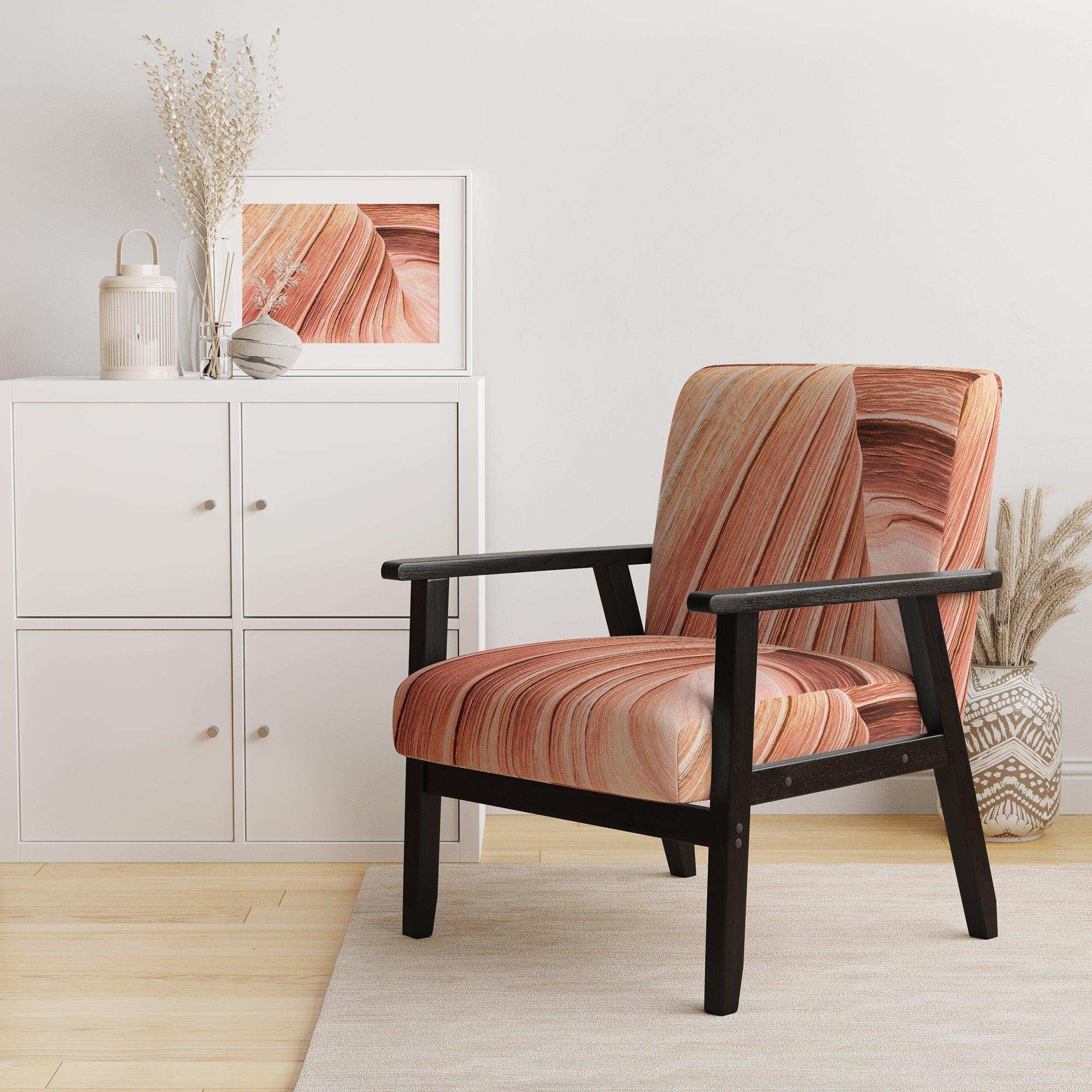 Wave Canyon Modern Accent Chair